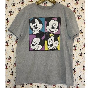 Disney Mickey Mouse T Shirt Grey Size 1X